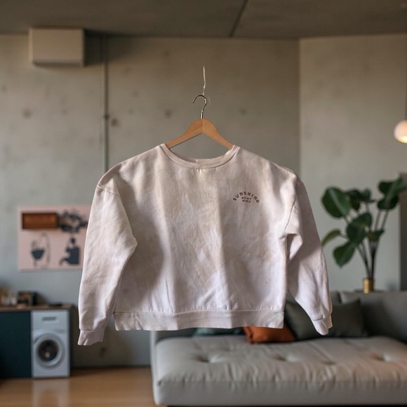 Rylee + Cru Women's Neutral Tie-Dye Sweatshirt | Size L - Picture 12 of 12